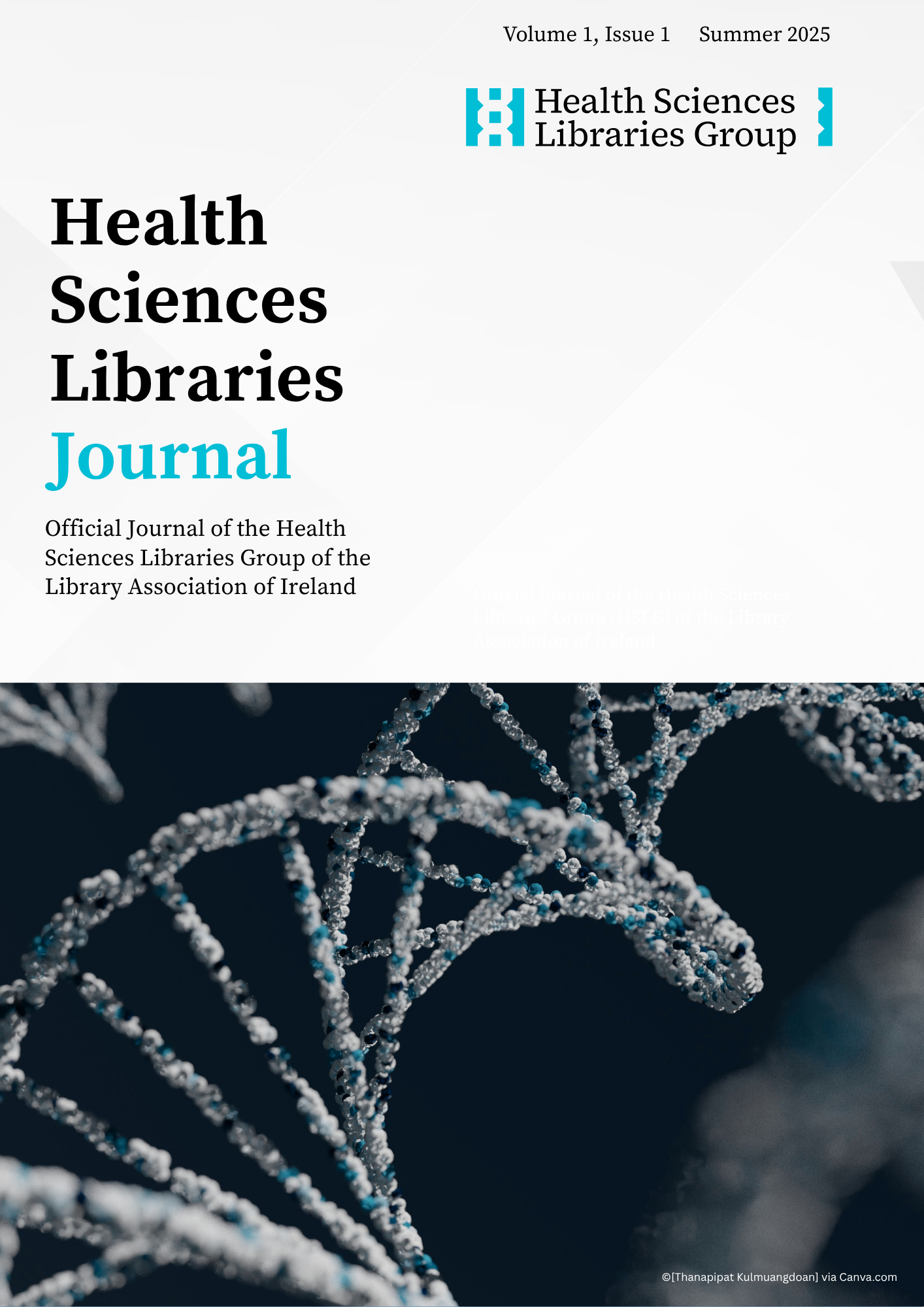 Cover of first issue of Health Sciences Libraries Journal
